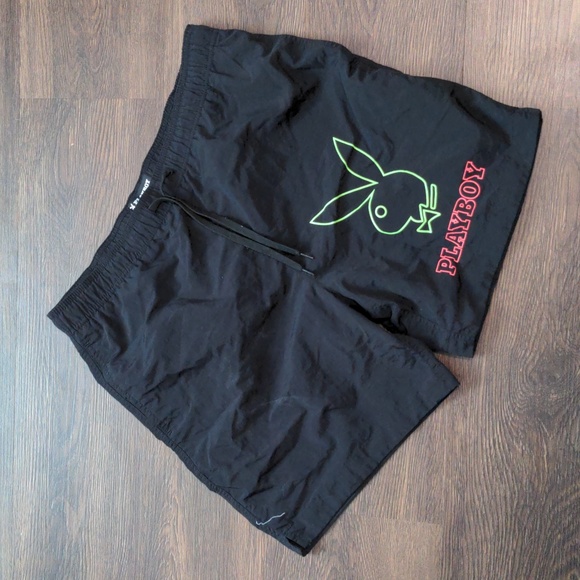 PacSun Swim Playboy By Pacsun Mens Size Large Black Swim